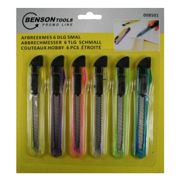 Cuttermesser Set mehrfarbig 9mm von Benson